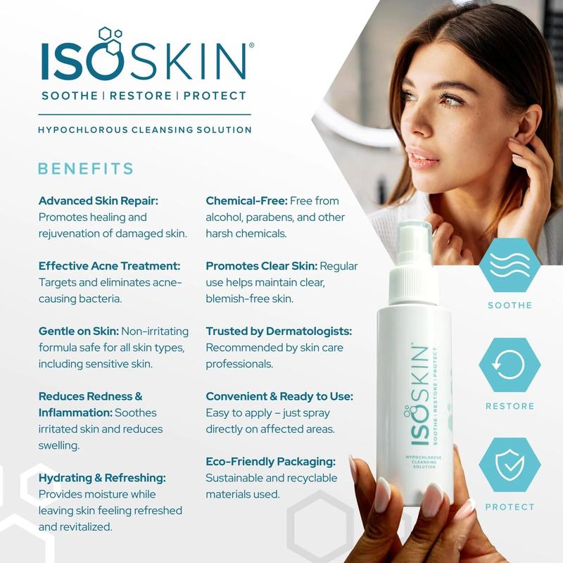 ISOSKIN Hypochlorous Spray 275ml - Daily Cleansing Solution for Radiant Skin - Soothing Skincare 1