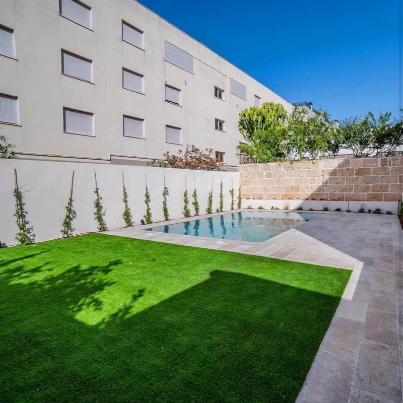 Artificial Grass Green Astro Garden Lawn 15 mm Pile Fake Grass Turf ROLL (1 X 4 M) - Realistic Looking Environment Safe plant pot modern planters 2