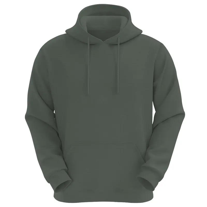 S-7XL Mens Hoodies Plain Pullover Hooded Jumpers Warm long Sleeve Top 3