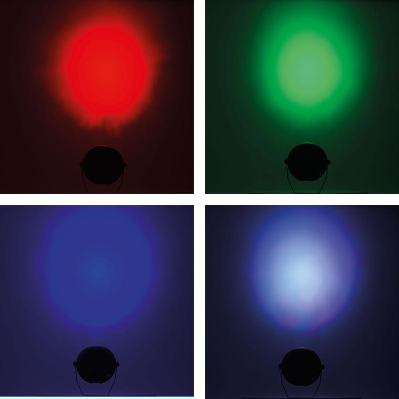 Rechargeable Mini LED PAR Light Easy to use with auto. sound activated or remote control operation Remote Control Included 7