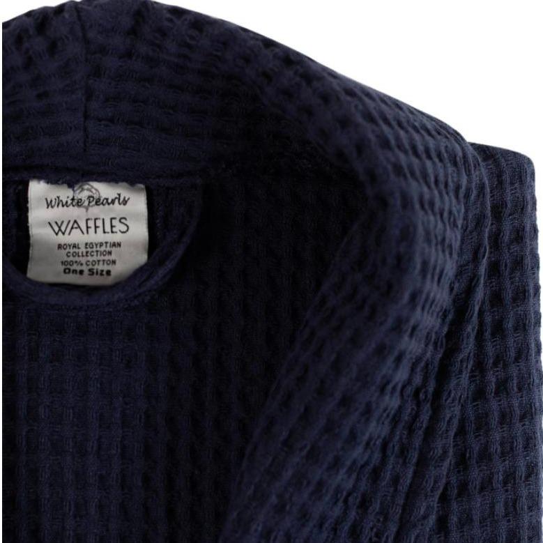 100% Cotton Fabric Lightweight Waffle Dressing Gown - Unisex - Classy Stylish Long Sleeve Bathrobe Comfortable Loungewear Nightwear - Womenswear Menswear  Underwear nightwear Piece Longsleeves Fit Adjustable 6