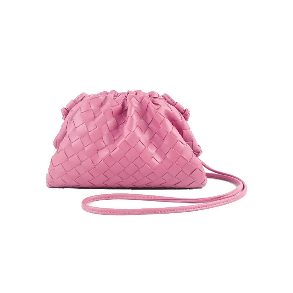 2025 Woven cloud bag dumpling bag popular new female bag fashion one-shoulder oblique cross hand small bag woman
