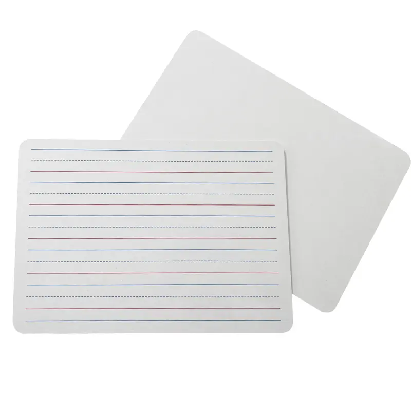 Pack of 30 Rigid MDF Handwriting Lines A4 Whiteboards 0