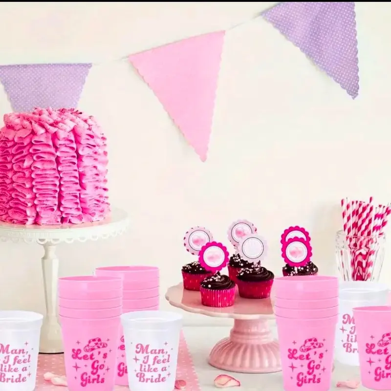 Let’s Go Girl Hen Party Cups / Man I Feel Like a Bride 2