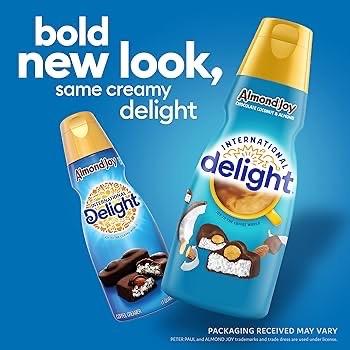 International Delight Almond Joy Liquid Coffee Creamer - Chocolate Coconut & Almond Beverage (32oz) focus drinks 1