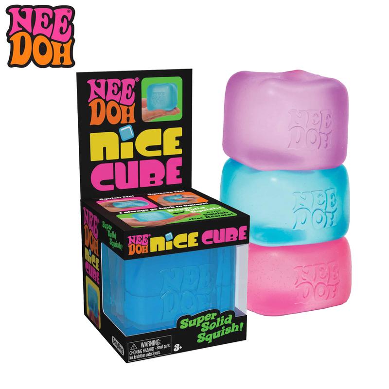 NeeDoh Nice Cube Multi Sensory Squish Stress and Fidget Toy (Sold Individually) 0
