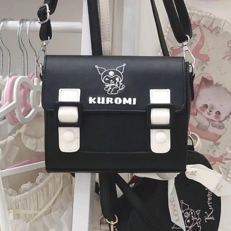 Kawaii Sanrio - Kuromi, Cinnamoroll, Melody & Kitty - Girls' Shoulder Messenger Bag - Uniform Bag Lolita Dress Bag - Christmas Birthday Gift for Kids / Girls 1