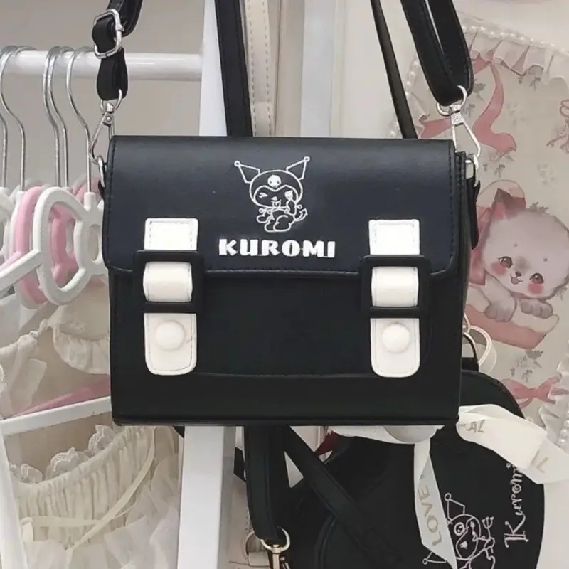Kawaii Sanrio - Kuromi, Cinnamoroll, Melody & Kitty - Girls' Shoulder Messenger Bag - Uniform Bag Lolita Dress Bag - Christmas Birthday Gift for Kids / Girls 1