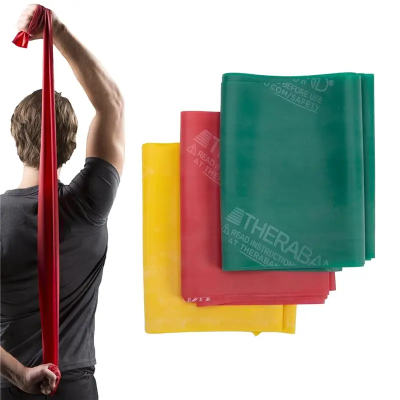 Resistance Bands Set, Resistance Bands for Exercise, Physical Therapy, Work-Outs/Gym, Strength Train at Home, Colour Coded by Resistance 1