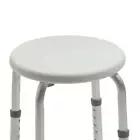 Product Introduction of Non-slip Adjustable Round Bath and Shower Stool Seat Chair Lightweight Aluminium Shower Chair for Inside Shower, Adjustable Height Shower Stool, Non-Slip Bench Bathtub Seat Stool for Elderly Disabled Adults Handicap, 5
