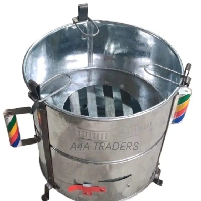 CHARCOAL & WOOD FIRE  PORTABLE BRAZIER OUTDOOR PARTY BARBECUE ANGEETHI