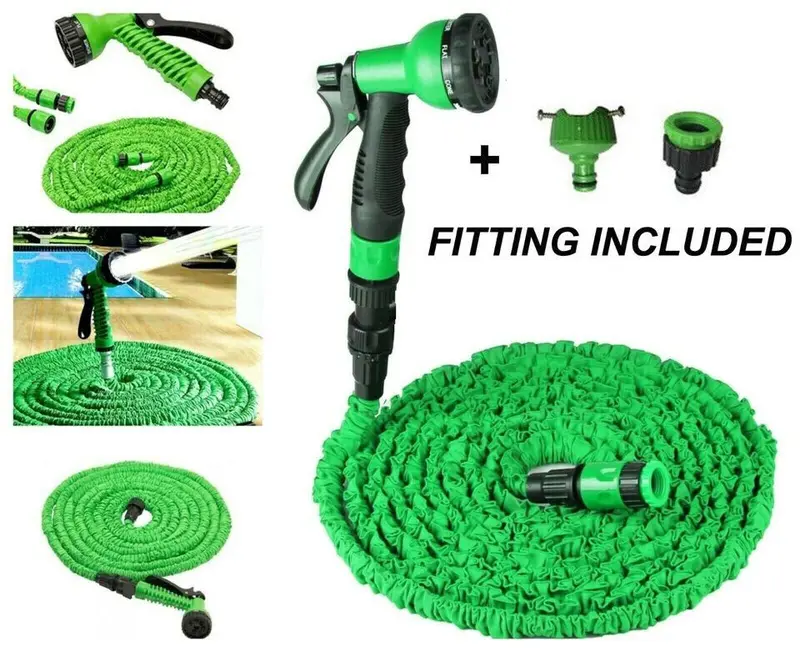 Expandable Garden Hose Pipe Anti Kink with 7 Function Water Spray Gun - Magic Hose 3