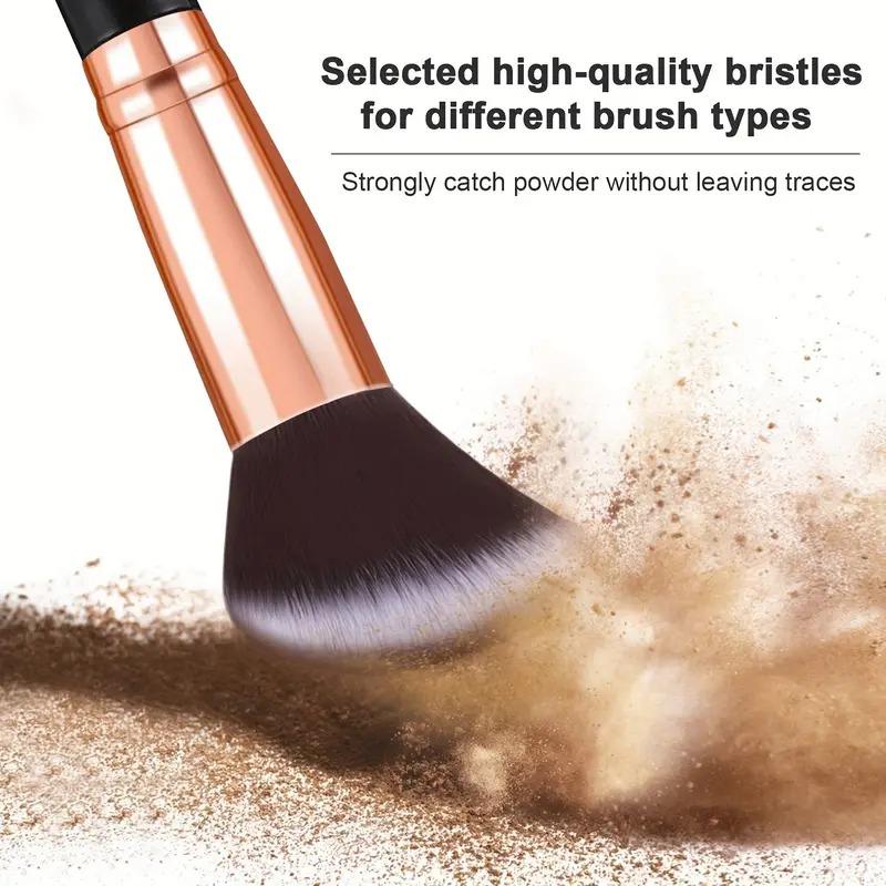 10Pcs Makeup Brushes Tool for Cosmetic Powder, Eye Shadow, Foundation, and Blush Blending brush tool brash 2