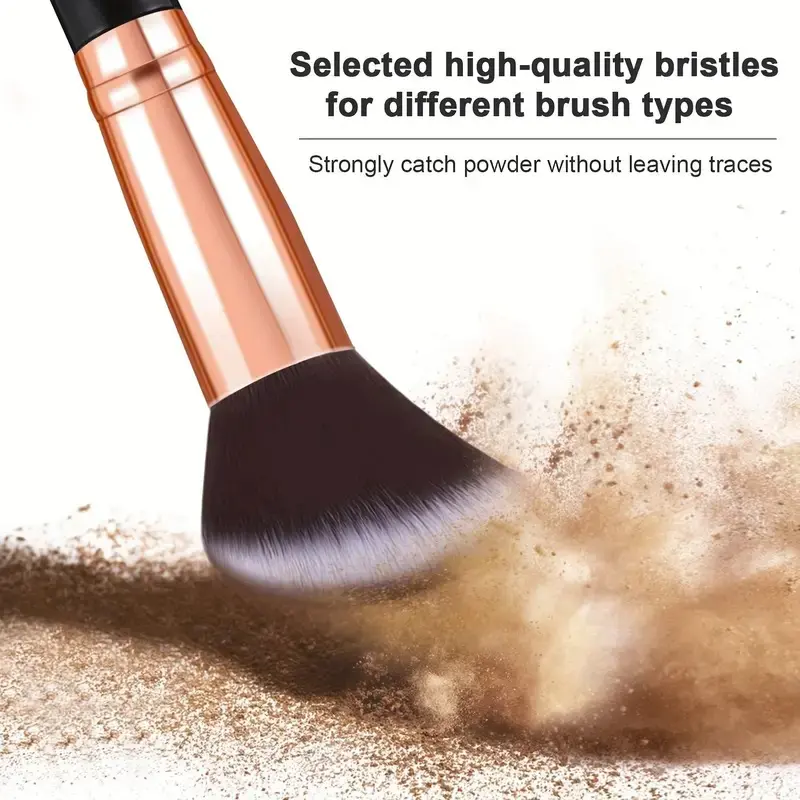 10Pcs Makeup Brushes Tool for Cosmetic Powder, Eye Shadow, Foundation, and Blush Blending brush tool brash 1