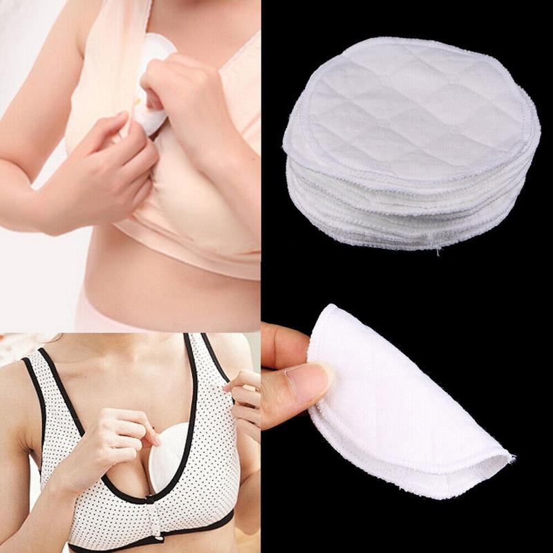 Reusable Breast Pads 12 Washable Cotton Nursing Pad For Breastfeeding (6 Pairs) 2