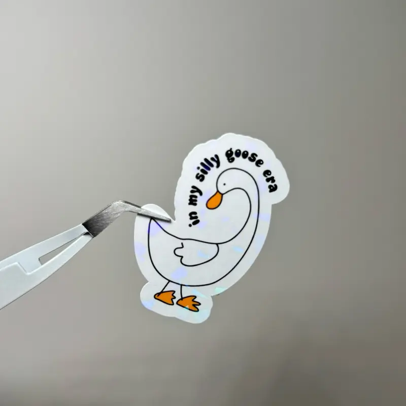 In My Silly Goose Era Sparkle Sticker