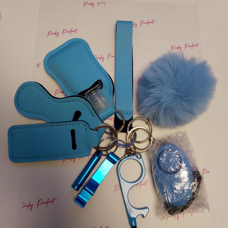 Pinky Perfect UK Legal Blue Safety Key Chain Set - Free Gift Inc 0