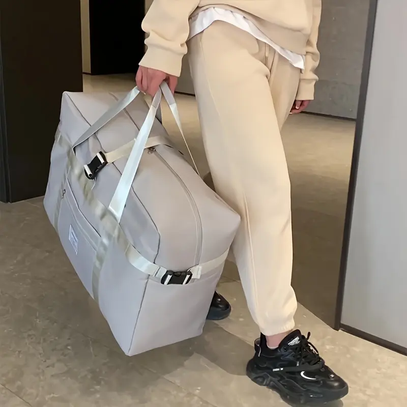 Women's Fashionable Travel Tote Bag, Dry & Wet Separation Gym Workout Bag, Large Capacity Travel Bag, Multifunctional Stylish Luggage Organizer 2