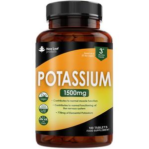 New Leaf Potassium 1500mg 180 Vegan Tablets