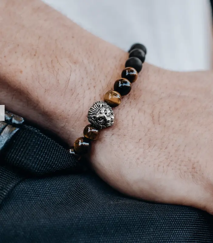 Men's Tigers Eye Lion Bracelet - Fashion Accessory 5