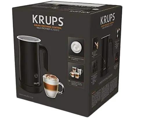 [50% Off] KRUPS Frothing Control XL100840 Milk Frother Black Barista Quality Frothed Milk 1