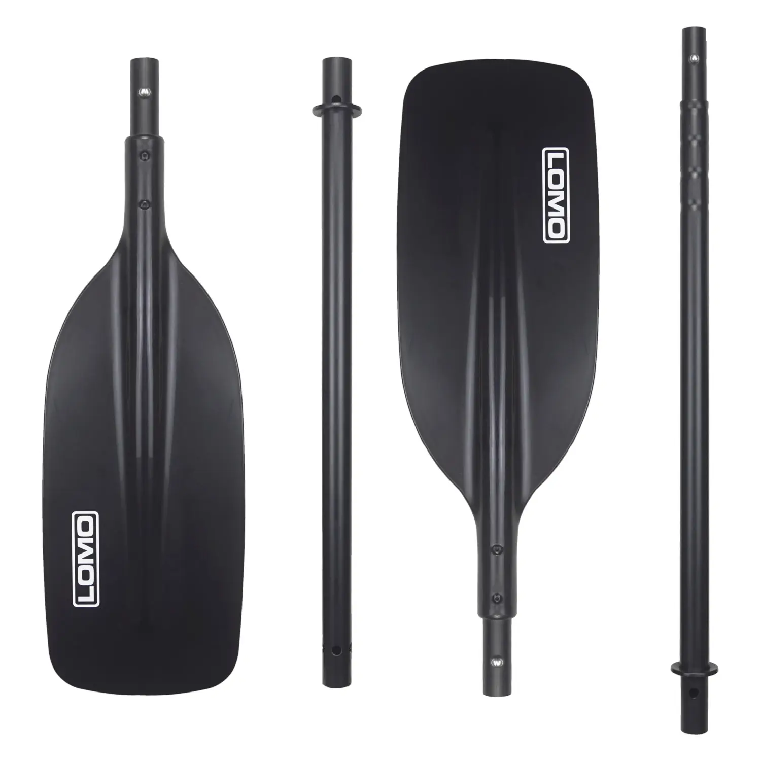 Emergency Kayak Paddle - 4 Piece  - Black