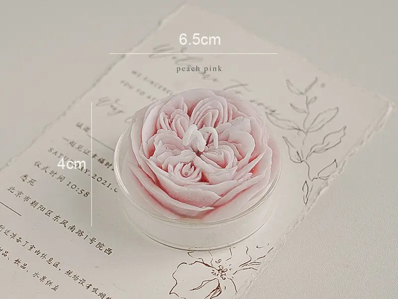 Austin Rose Candle, Scented Candles, Handmade Candles, Soy Wax Candle, Wedding Favour, Flower Candle, Birthday Gift, Mother's Day Gift 8