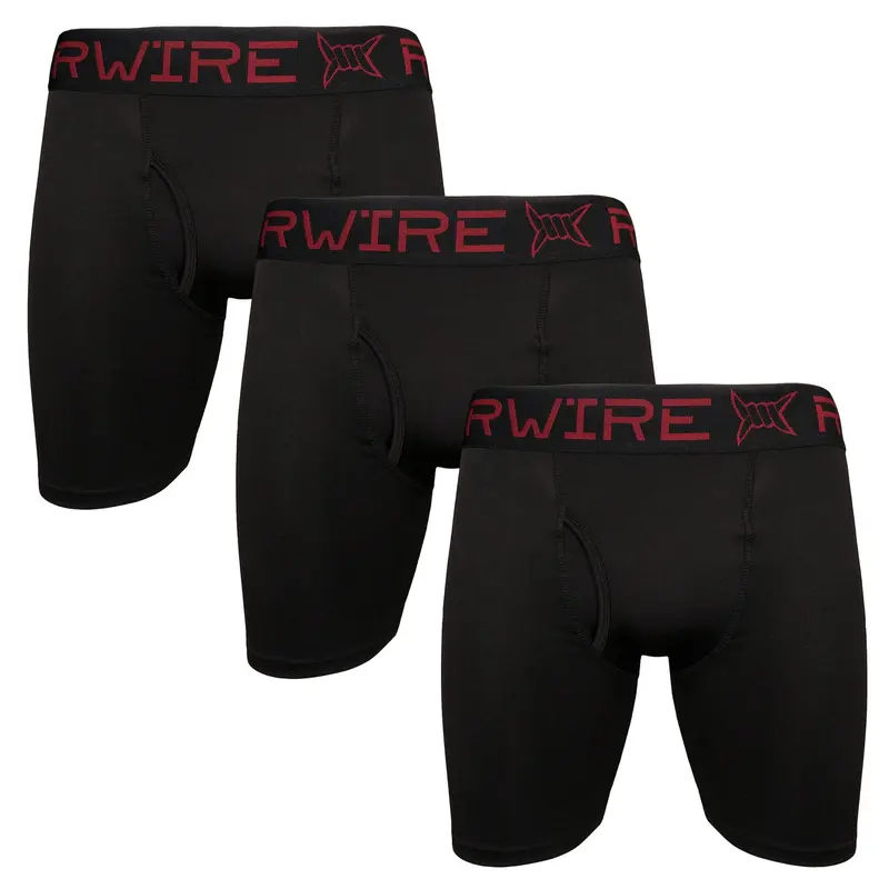 RAZORWIRE Ultimate Omega Mens Boxers 3 Pack Boxer Shorts Stretch Soft Fitted Trunks Underwear Longer Leg  Sports 6