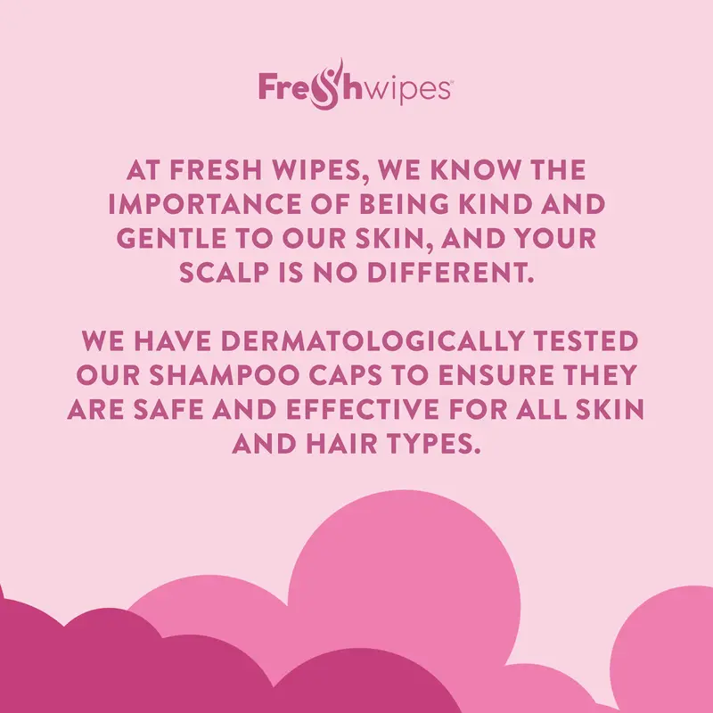 FreshWipes Rinse Free Shampoo Cap - an easy way to wash your hair without water! 5