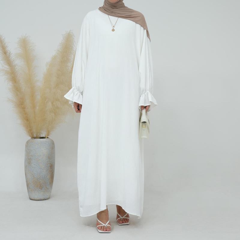 HASASERIES HS0996 1pcs Solid Color Abaya Dress regular sleeve casual dress  abaya abaya navy  blue elegant  abayas open  abaya abaya  women modesty  clothing embellished  abaya 7