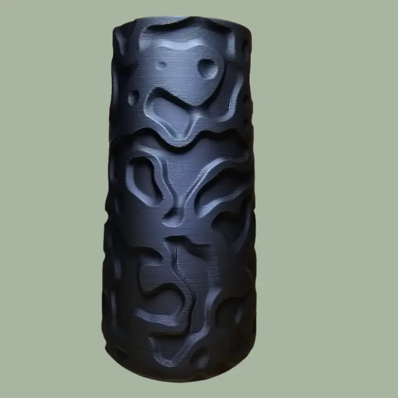 Organic Relief Vase - 3D Printed Relief Pattern Vase 3