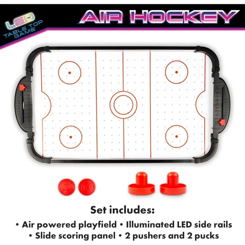 Tabletop 2 Player Challenge Family Friends Childrens Arcade Game Party Office Desktop 5+ Gift - Perfect for 2 Players Air Hockey 3