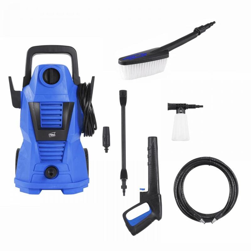 Neo Electric High Pressure Washer with Adjustable Nozzle and Washer Brush 1