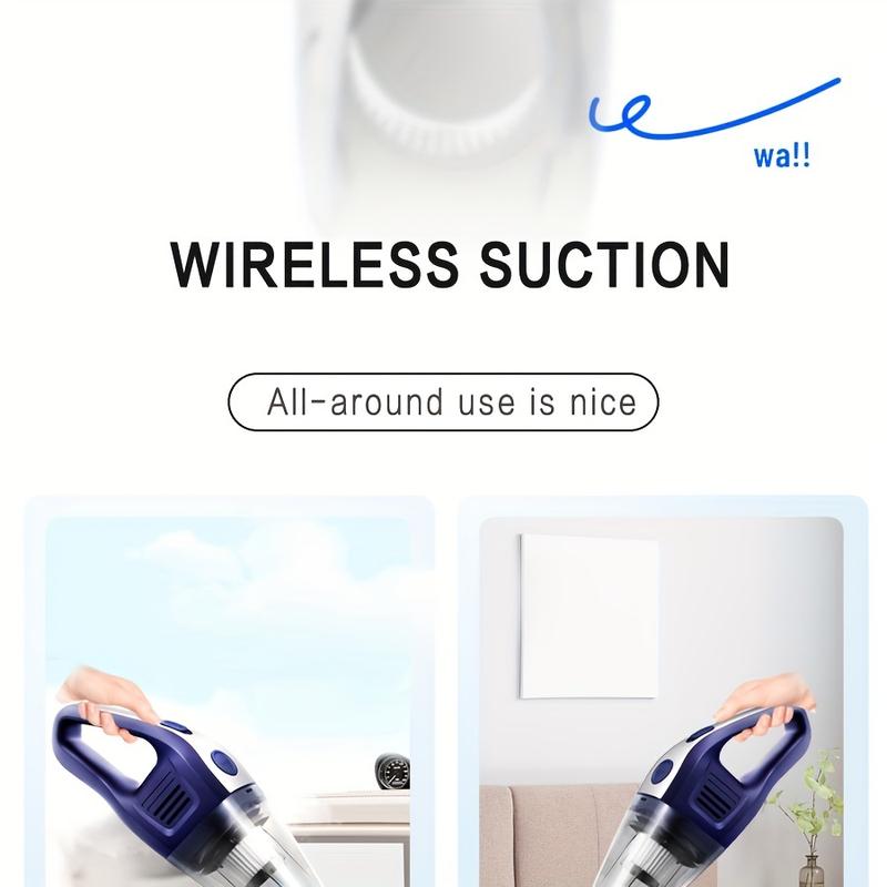Product Introduction of Powerful Portable Wireless Handheld Vacuum Cleaner for Car, Home, Office with USB Charging and Variety of Accessories 8