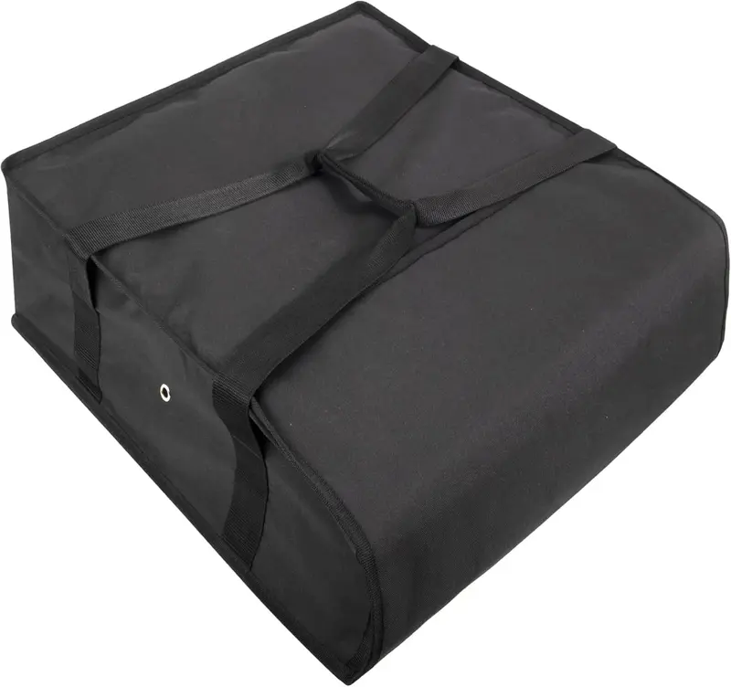 Pizza Carrier Insulated Bags Large for Deliveries, Insulated Pizza Carrier Delivery Bag 20x20 Food Bag for Personal and Professional Use (Black) 4