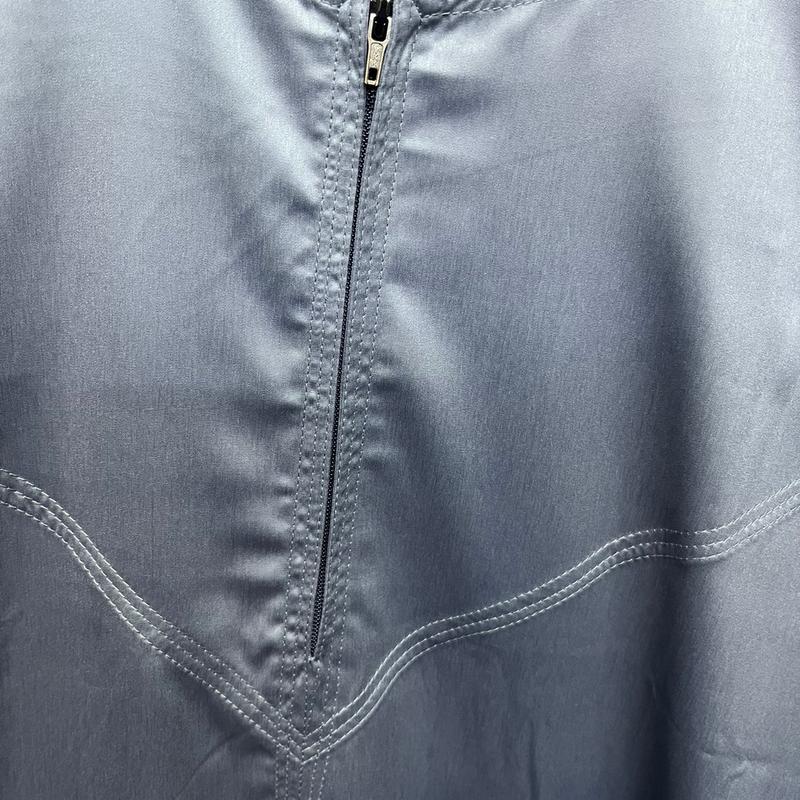 Men's Omani Jubbah Shiny Material Thobe Grey 1