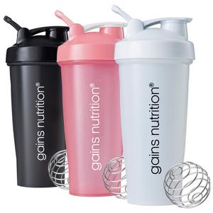 Gains Nutrition Shaker Bottle | 600ml Sports Drink Bottle | 3 Colours Available | Protein Mixer