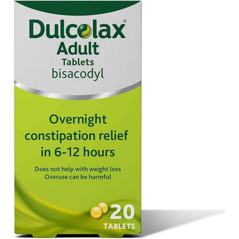 Product Introduction of Dulcolax Adult Constipation Relief Laxative Tablets – 5mg Bisacodyl, 20 Count, Fast-Acting & Gentle 1
