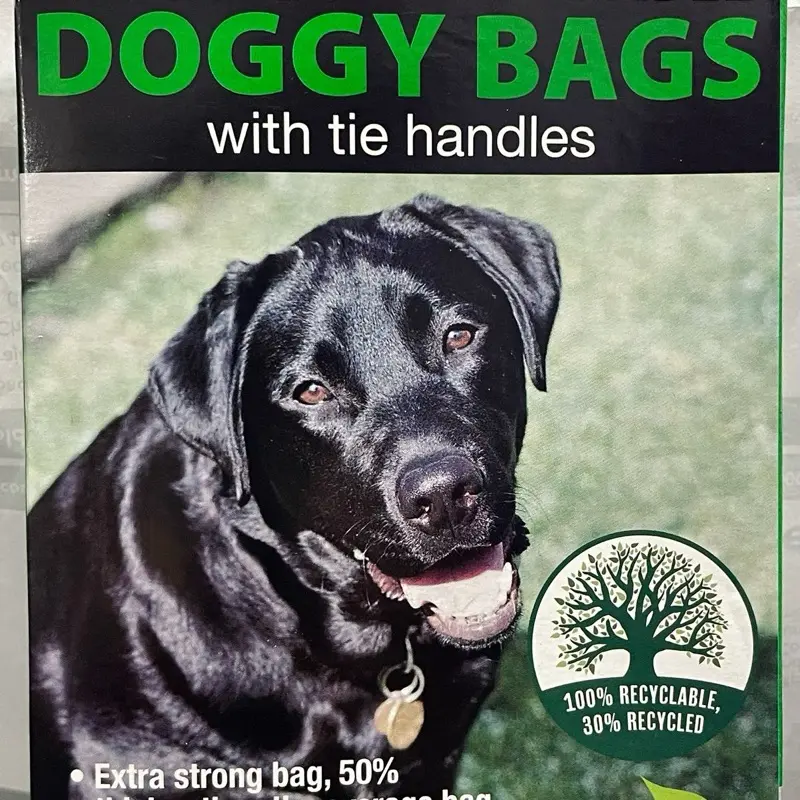 Premium Degradable Lemon Fragranced Tie Handle Doggy Bags for Pet Waste wipes poop