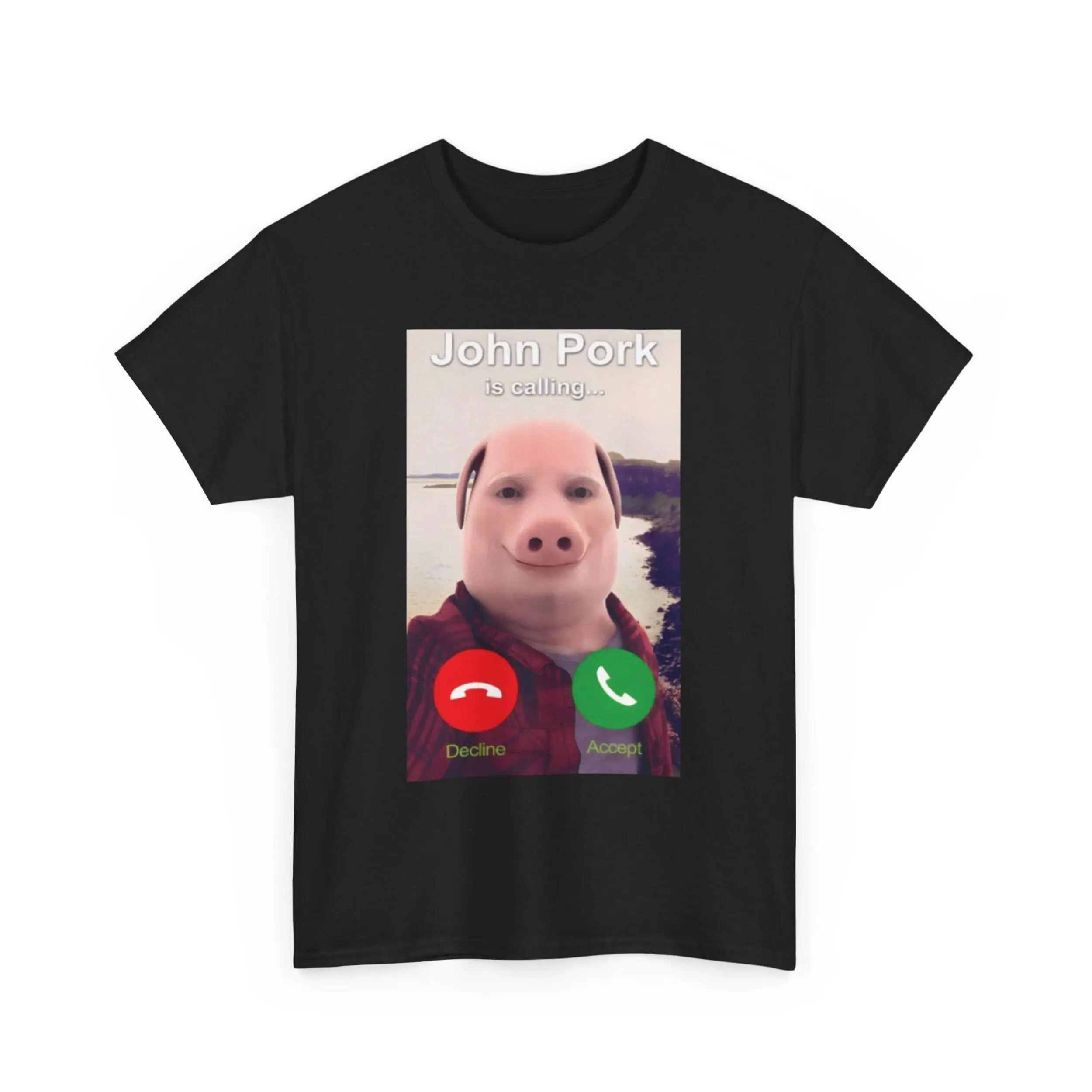 Funny John Pork Meme T-shirt, John Pork Is Calling Meme, Funny Shitpost Shirt, Oddly Specific tee, Ironic Genz Meme Tshirt