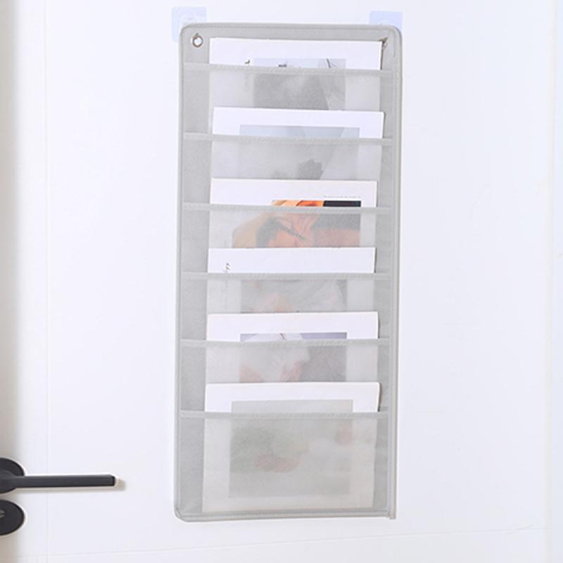 Document Hanging Storage Bag Oxford Cloth Storage Pocket Chart Hanging File Folding Holder Cascading Fabric Organizer For Office 5
