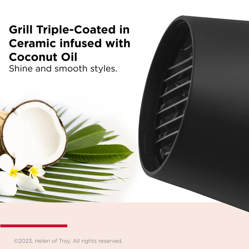 Revlon Smoothstay Coconut Oil-Infused Hair Dryer (2000 watts, 2 Accessories for Styling Versatility: Diffuser & Concentrator Comb, Ceramic Tourmaline Ionic Technology) RVDR5317 4