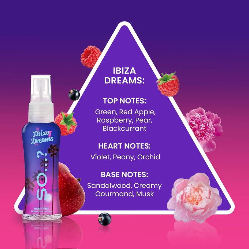 Escapes Womens Gift Set, with Ibiza Dream, Bali Breeze, Mykonos Nights & Hawaiian Honey, Fragrance Spray Set (4 x 50ml) 1