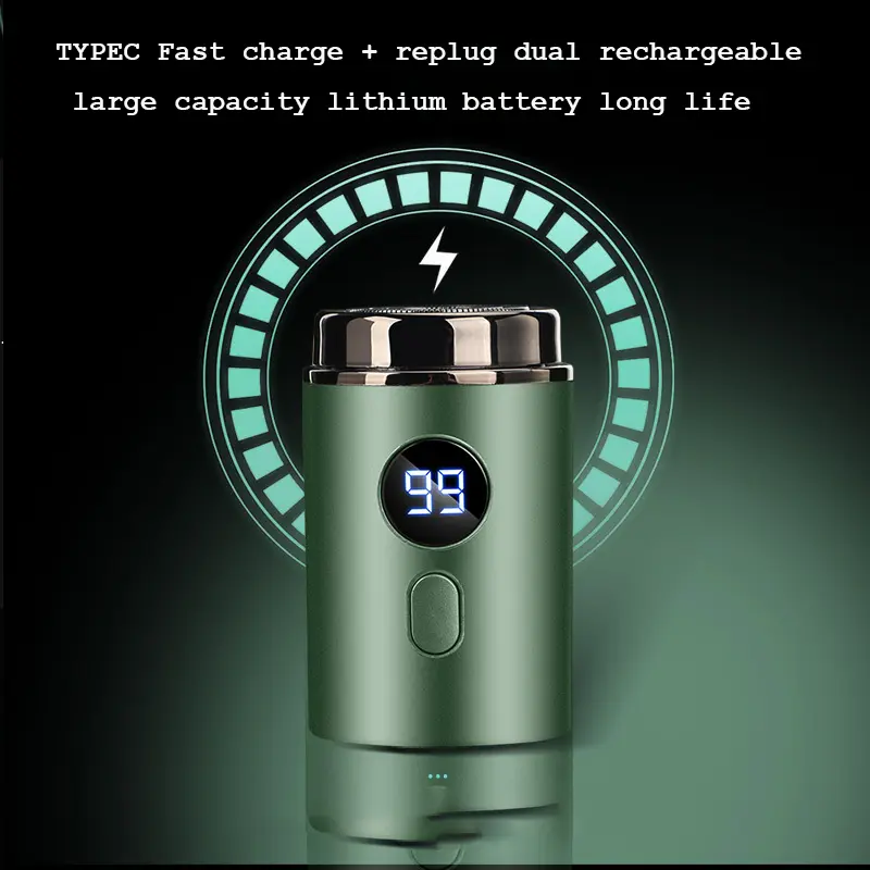 Mini Electric Shaver, Travel Shaver, IPX7 waterproof wireless portable shaver, Type-C rechargeable, home comfort Mini shaver 3