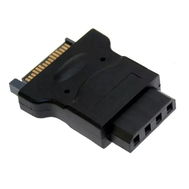 SATA 15Pin Male to 4Pin IDE Molex Female Power Extension Adapter 2