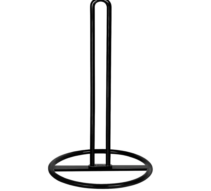 Kitchen Roll Holder Free Standing, OBODING, Paper Towel Holder Countertop, Black Kitchen Towel Holders for Standard and Large Sized Rolls, for Kitchen Countertop and Dining Table (Black) Organiser Racks