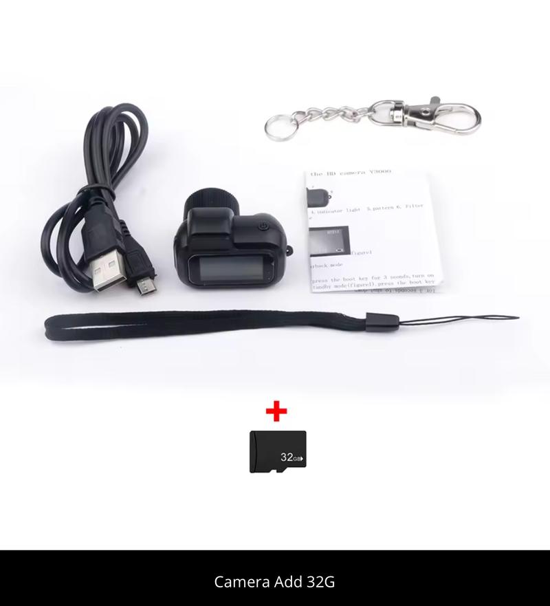 Product Introduction of Mini Camera with 0.96in Screen, 1080P Sports Portable Vintage Video Recorder Supports TF Card for Indoor and Outdoor Use - Y3000 Compact Button Automatic Cable Camcorder Memory Micro Recording 66