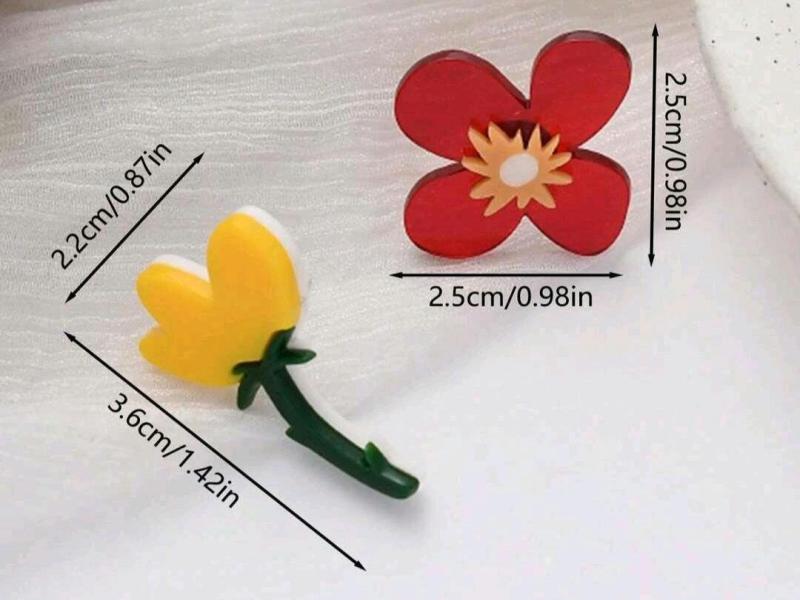 Flower Acrylic Earrings 2