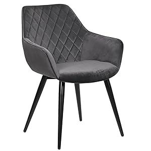 Product Introduction of WOLTU 1 X Dining Chair Kitchen Reception Chair Velvet with Padded Seat,Chair with Arms and Back for Counter Lounge Living Room 29