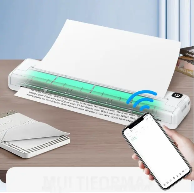 A4 Thermal Printer. Inkless and wireless Printer. with One Click Printing 5